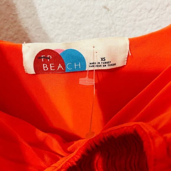 NEW Free People Eleni Stretch Bodycon Midi Dress Size XS Blood Orange Twee Femme - Picture 6 of 12